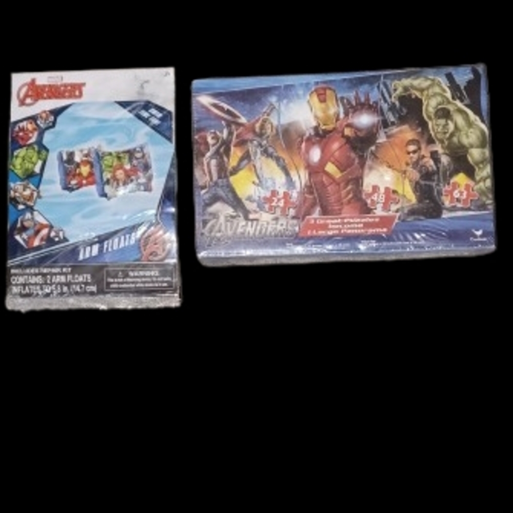 Marvel Avengers Puzzle and Arm Floats Set